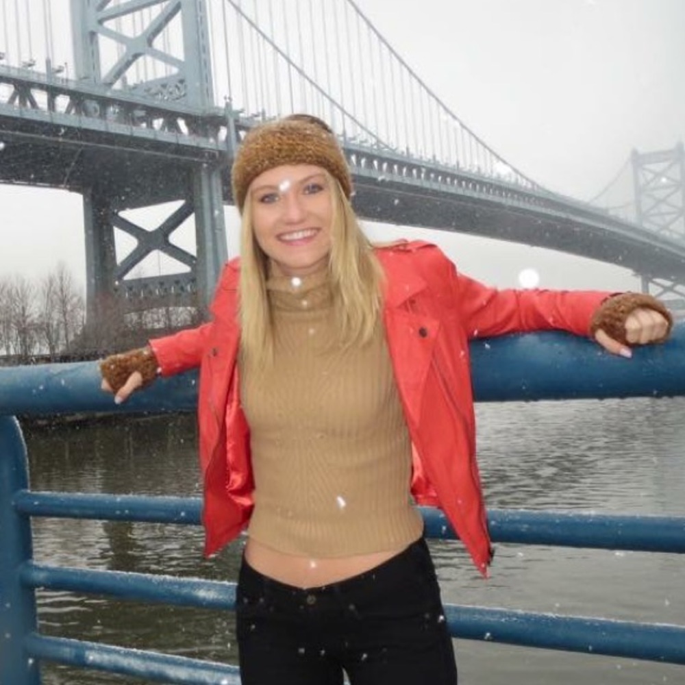 Fire Orange Arden B. (M) Faux Leather Jacket